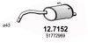 ASSO 12.7152 End Silencer